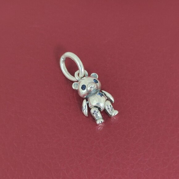 Pandora Movable Teddy Bear Dangle Charm S925 Silver with box - Picture 4 of 4